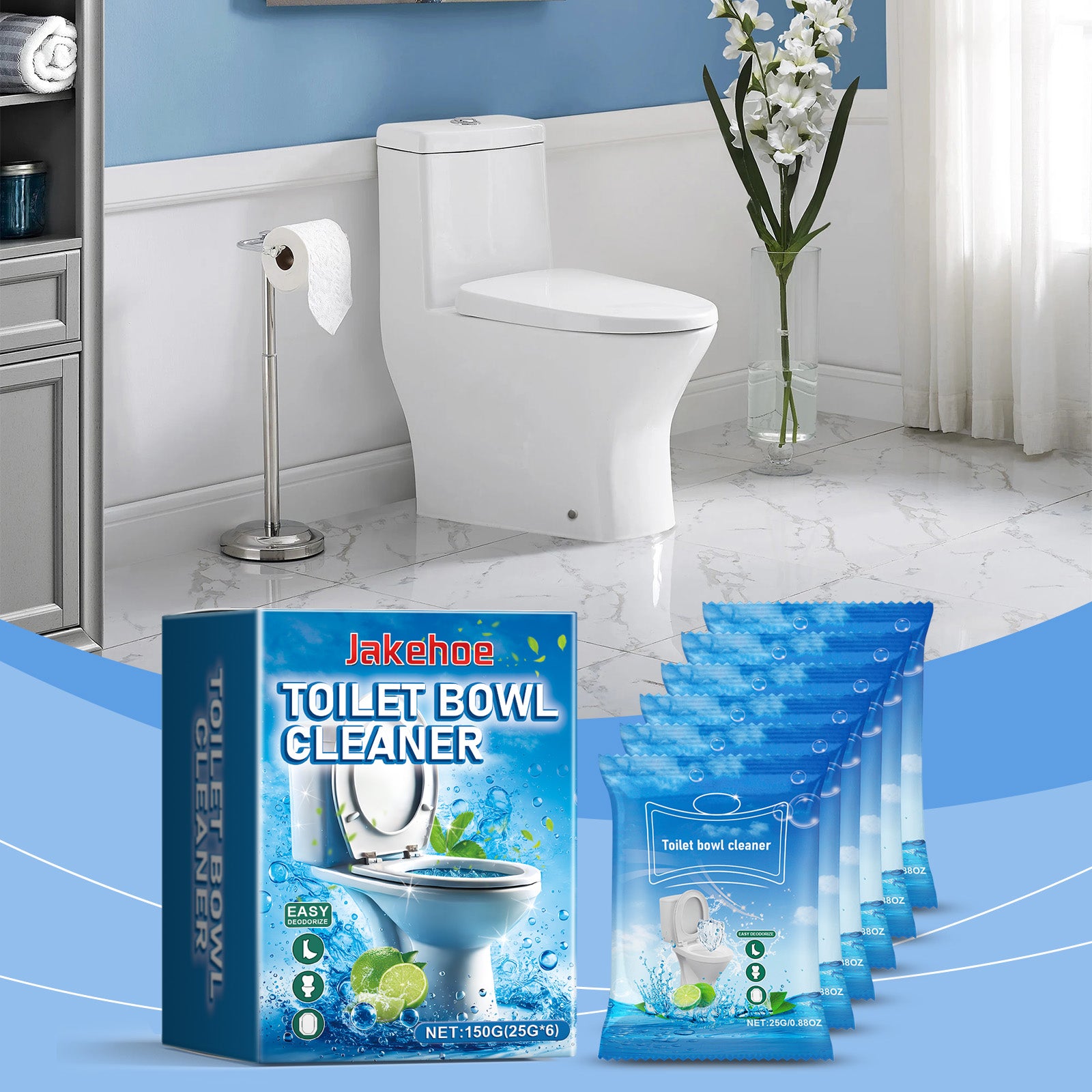 Jakehoe Toilet Cleaning Powder, A Household Toilet And Bathroom Cleaning Agent For Removing Dirt And Urine Stains, Is A Fragrant Toilet Cleaner
