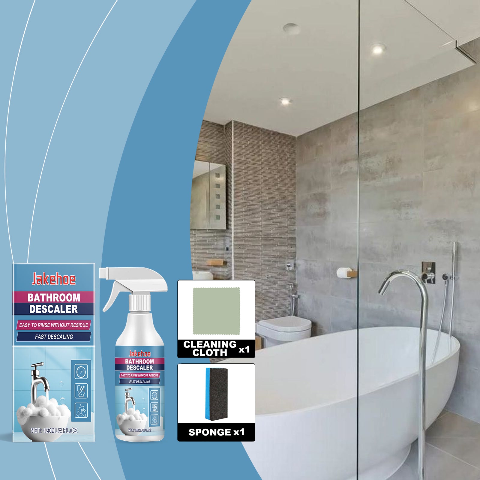 Bathroom Dirt Cleaner Bathroom Toilet Faucet Decontamination Decontamination Clean Multi-Functional Cleaning