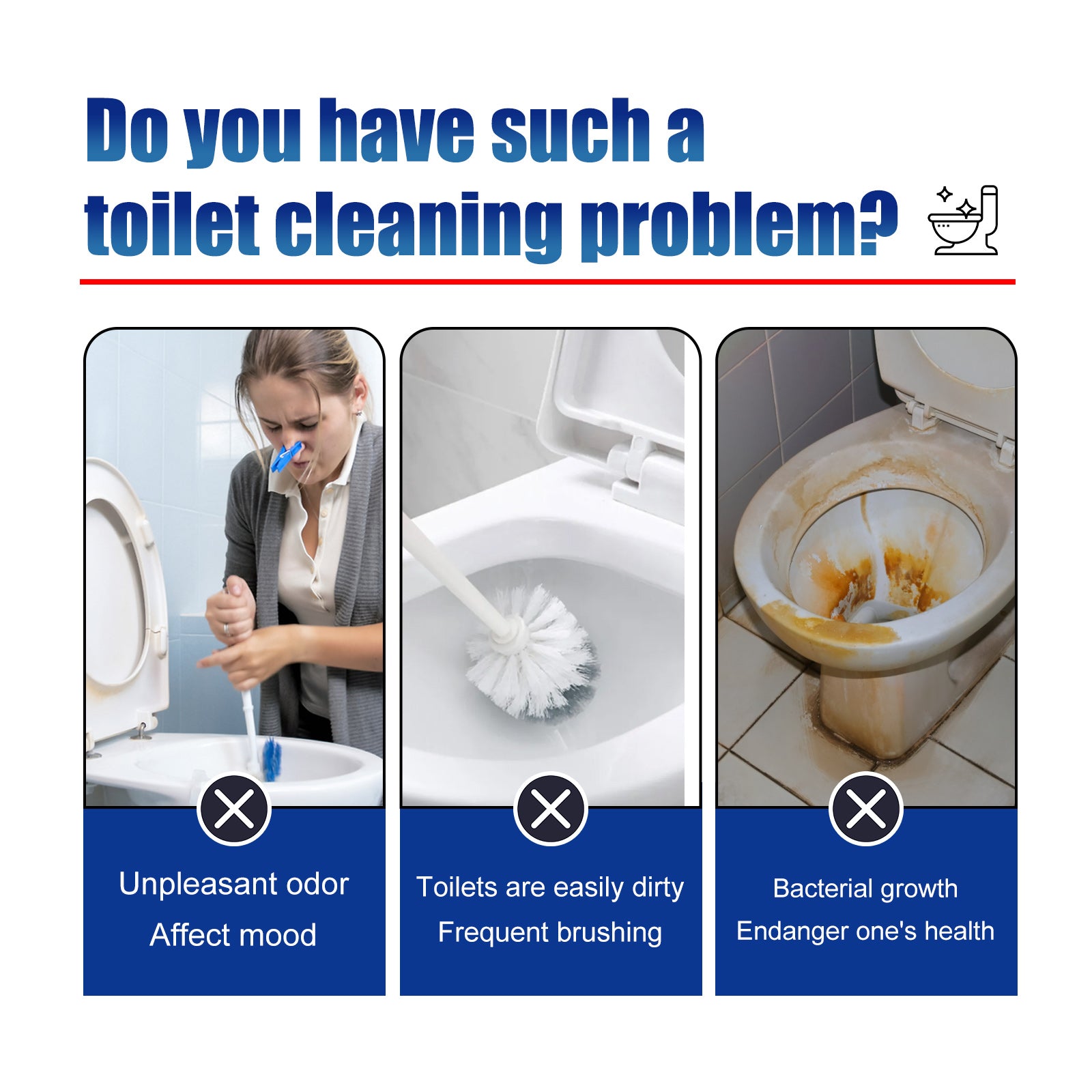 Jaysuing Toilet Cleaning Block, Deodorizing Remove Scale And Urine Stains Household Toilet Cleaning Block