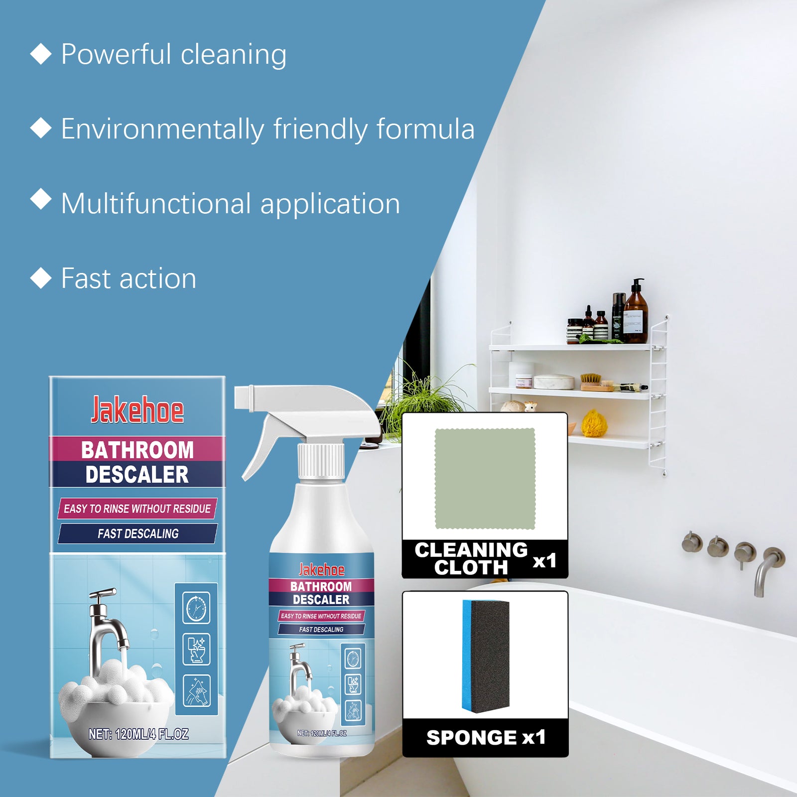 Bathroom Dirt Cleaner Bathroom Toilet Faucet Decontamination Decontamination Clean Multi-Functional Cleaning
